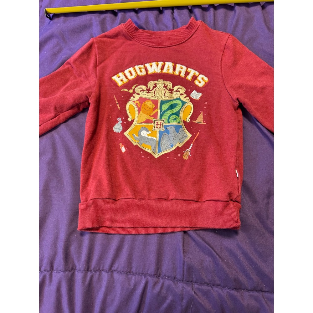 Little Sleepies Harry Potter Hogwarts Crest Soluxe Bamboo Sweatshirt Red 3T